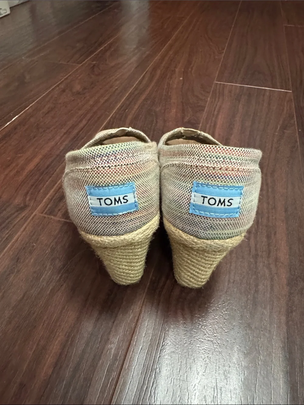 Toms wedge woven